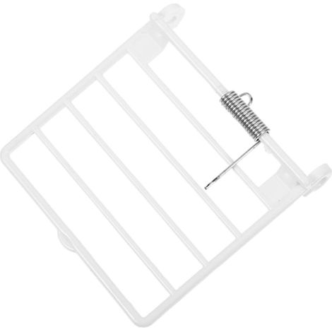 Accessories for White ABS Bird Cage Door with Spring, Practical Design for Easy Feeding, for Bird Cage Supplies and DIY Projects (1/5)
