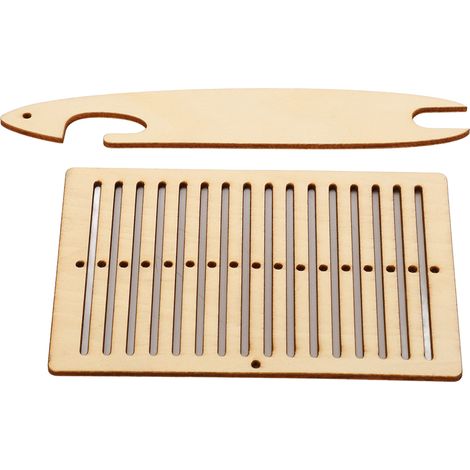 2 Pcs Kit de Métier à Tisser en Bois pour Bracelets, Sacs et Ceintures - Outils de Tissage Navette pour Artisanat