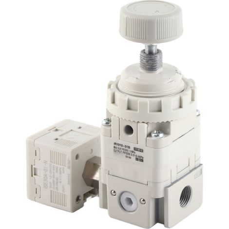 Régulateur de pression d'air comprimé, vanne de réduction pneumatique, contrôle précis de la pression, réducteur de pression pour air comprimé, valve régulatrice industrielle. (1/5)