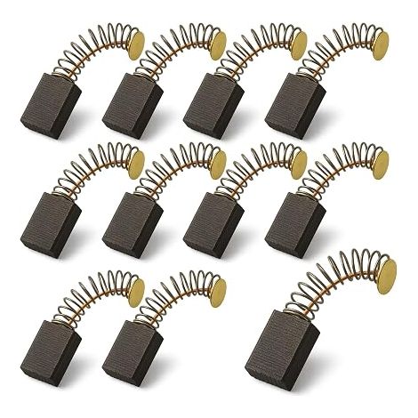 Balais Charbon 5x8x15mm pour Meuleuse d'Angle - 10 Pièces Compatible V11 Graphitemarque, Pour Marteau Piqueur et Scie Circulaire