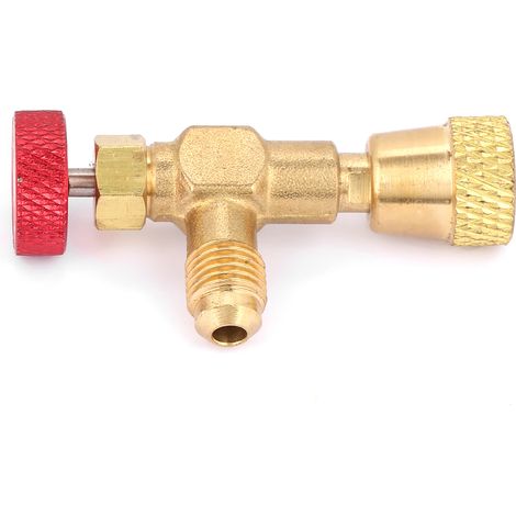 1/4''-5/16'' Messing-Durchflussregelventil für Kältemittelschlauch R410A (1/5)