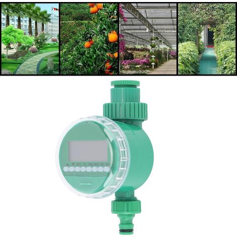 Minuteur d'arrosage automatique avec électrovanne et écran LCD pour jardin (1/5)