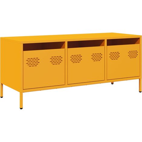 Maison Exclusive - TV-Schrank Senfgelb 101,5x39x43,5 cm Kaltgewal
