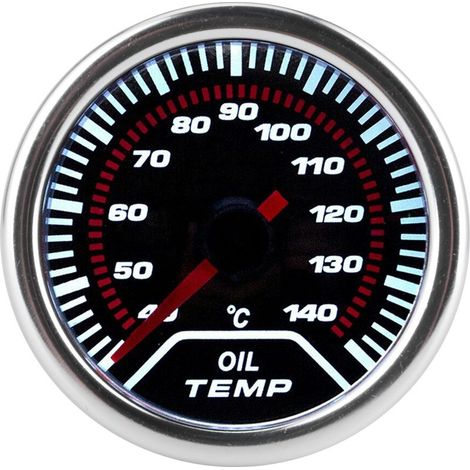 Jauge de température d'huile, compteur universel de voiture 52mm/2 pouces, accessoire de Modification de température (1/5)