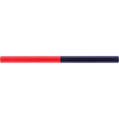 Bleistift Strend Pro CP0660, Zimmermannsbleistift, 175 mm, sechseckig, rote/blaue Mine, Packung 12 Stk.