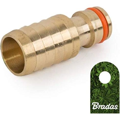 Nipplo per attacco rapido 3/4" per tubo flessibile 3/4" in ottone BR-2034 bradas 4566