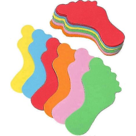 Autocollants de sol adhésifs pour le respect des distances sociales, lot de 24, pour sols, murs et escaliers, pour chambre d'enfant, chambre à coucher et salon. (1/5)