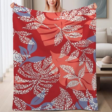 Couverture de lit en polaire, douce et chaude en microfibre pour le printemps, décoration de salon, cadeau pour femmes et hommes, 6080 pouces (1/4)