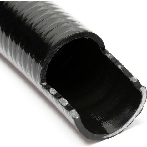 Tubo flessibile per laghetti in PVC da 25 m diametro 40 mm 610 g/m nero per pompe per laghetti 160001605