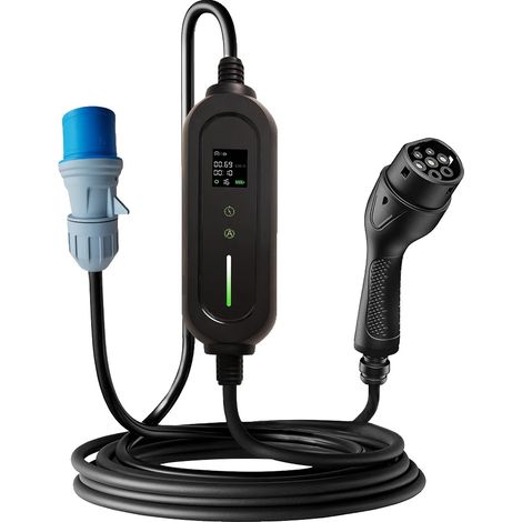 EV-Ladegerät, Schnellladung, Tragbares Design, T0 7KW 3.5M, Typ2-a (1/2)