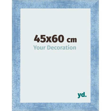 yd. - Cadre photo 45x60 - Bleu Brillant Patine - MDF - Pisa (1/5)