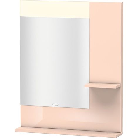 Miroir DuravitVERO 142x650x800m avec éclairage perle d'abricot haute brillance