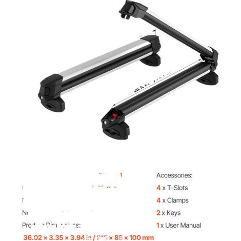 Portaesquís, capacidad para 4 tablas de snowboard o 6 pares de esquís, mecanismo de bloqueo, todo incluido 6 (1/2)