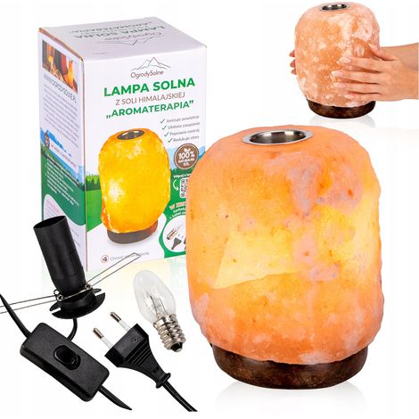 Salzkristalllampe, natürliche Aromatherapie, ätherische Öle, Luftionisator