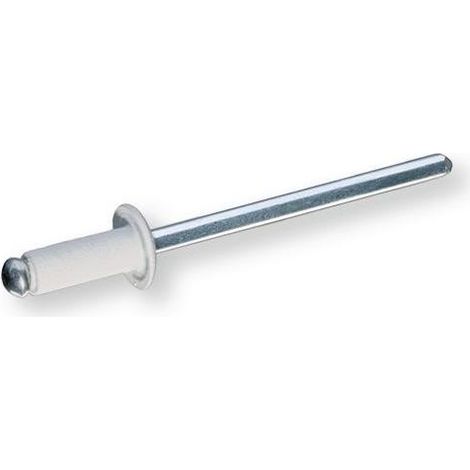 RIVETTI ALLUMINIO BIANCHI (RAL9010) mm.4x8 IN BLISTER 60Pz
