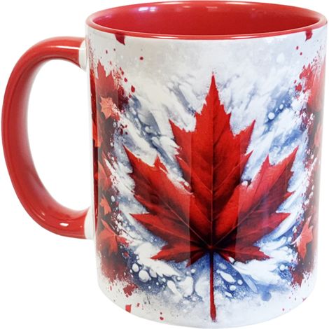 Tasse en céramique canada neige Cbkreation (1/2)