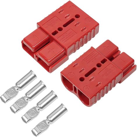 Connecteur de batterie 175A mâle, 175A 600V attelage de remorque pour treuil, Quick Connect Connecteur de batterie Connecteur rapide (175A + Kauçuk Kapak) (1/5)