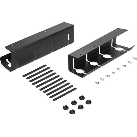 Emuca conductos para cables negros 430x102x116 mm lote de 2 (1/3)