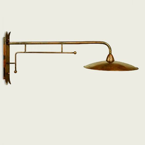Applique esterni rustico lampadari bartalini crisdi ah35 e27 led ottone lampada parete (1/5)