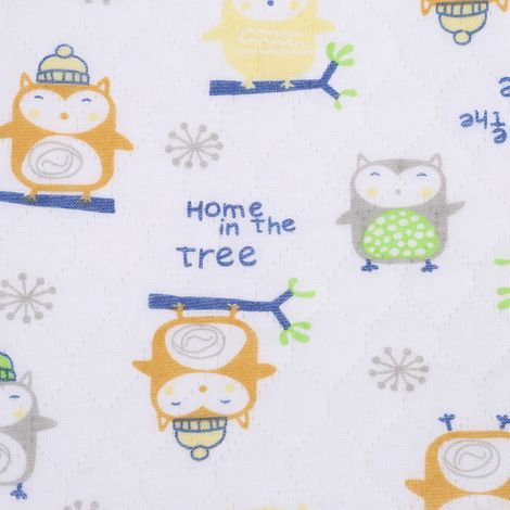 Tapis à langer imperméable en coton pour bébé, jaune, taille M. (1/5)