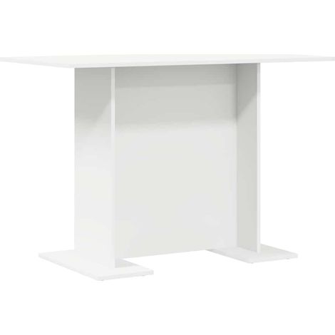 Maison Exclusive - Esstisch Weiß 110 x 60 x 75 cm Holzwerkstoff