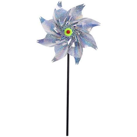 10 Stück Vogelabwehr-Windmühlenreflektor, reflektierender Vogelabwehr, Anti-Vogel-Vogelabwehr, reflektierende Windmühle (1/4)