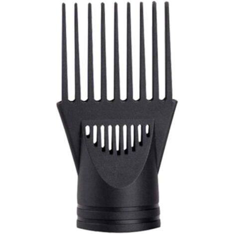 Professionnel Universel De Coiffure Salon Sèche-Cheveux Diffuseur Vent Coup Couverture Couvercle Attachement Buse Noir En Plastique Double Grip Diamètre de 4.2-4.5CM (Noir) (1/4)