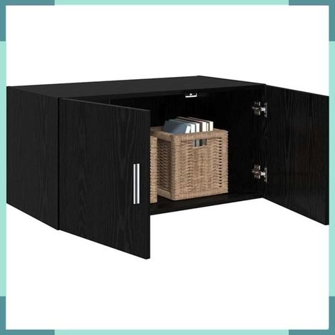 879655 Meuble mural Chêne noir 80 x 42.5 x 40 cm Bois d'ingénierie (1/5)