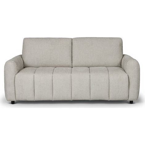 Deco In Paris – Canapé convertible 3 places tissu beige – Système d’ouverture rapide – Matelas 12 cm pour confort quotidien – Design moderne (1/5)
