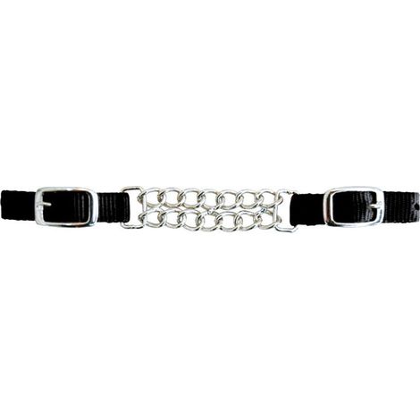 marrone - Barbozzale in nylon con doppia catena (1/4)