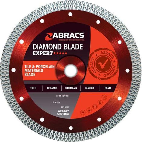Abracs EXPERT 250mm TCB Tile & Porcelain Cutting Diamond Blade