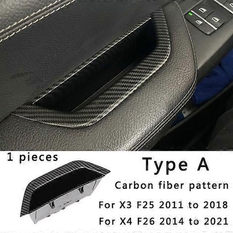 Poignées de porte intérieures, garniture de panneau, cache de poignée intérieure, accessoires de style pour BMW X3 F25 G01 et X4 F26 G02 (2011-2023) (1/5)