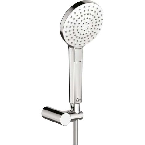 Ideal Standard IdealRain Evo - Conjunto de ducha Circle 110, manguera con teleducha, 3 chorros, cromo B2404AA (1/3)