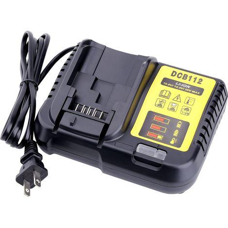 Chargeur 20V/60V max – Compatible DeWalt DCB112, DCB115 – Pour batteries DCB201, DCB606, DCB207 (1/5)