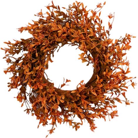 Guirlande Décorative Halloween - Guirlande Porte Fenêtre - Fleur Plastique Orange - 30 x 30 x 4 cm - 1 Pièce (1/4)