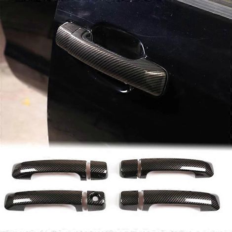 Passend für Toyota Sequoia Türgriff-Außengriff-Zierschnalle (Modell 07-21) – Kohlefaser, Einzelloch (1/3)