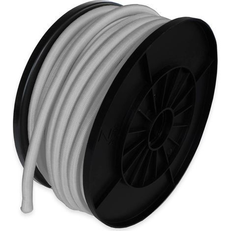 TECPLAST Sandow élastique Gris 30 mètres 9SW - Qualité PRO - Tendeur pour bâche de diamètre 9 mm