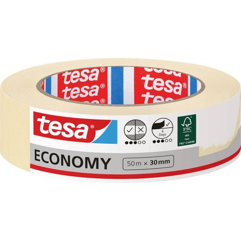 Bande de masquage tesa 05287-00000-03 beige (L x l) 50 m x 30 mm caoutchouc 1 pc(s) W83773