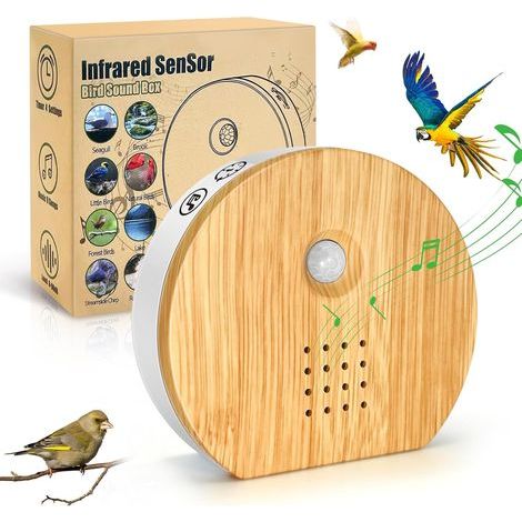 Motion Sensor Sound Box, 9 Bird Songs, Adjustable Timer, Adjustable Volume, Home Relaxation (1/5)