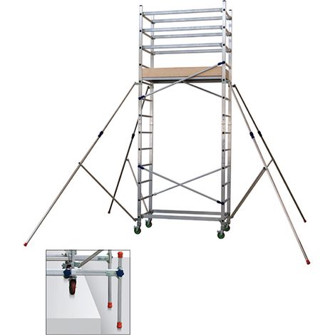 Echafaudage domestique kit dénivelé - Hauteur de travail maximale de 4.80m - AL410/ALT-LIV
