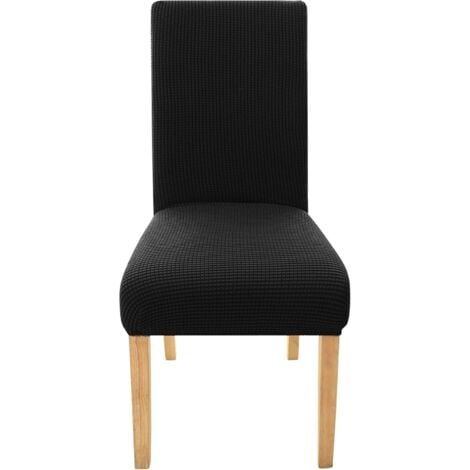 Stretch-Jacquard-Stuhlhusse für Hochzeiten, waschbar, für den Innenbereich, günstig, schwarz, für Esszimmer