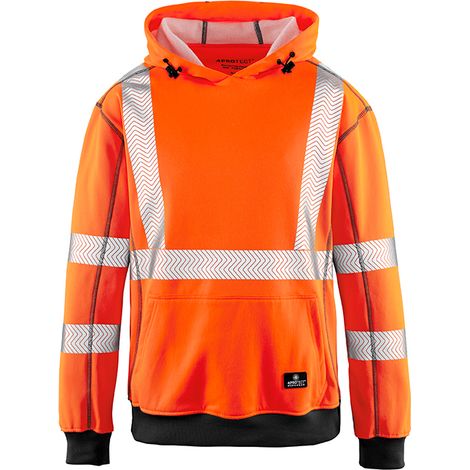 4PROTECT® Warnschutz Hoodie Portland Leuchtorange 4XL (1/4)