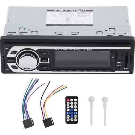 Autoradio Multimédia Bluetooth avec Écran Tactile, Kit Mains Libres, Entrée USB/SD, Commande à Distance, Universel (1/5)