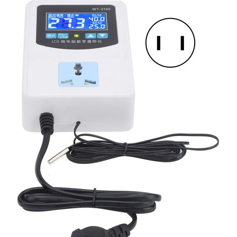 Régulateur de température numérique intelligent 1500W 110V avec prise US, thermostat protecteur à micro-ordinateur (1/5)