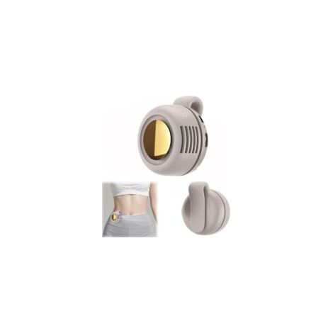 Mini ventilateur silencieux sans pales portable avec clip de taille, ventilateur mains libres rechargeable avec 3 vitesses pour voyage, bureau, chemise, cadeau d'été pour les amateurs de plein