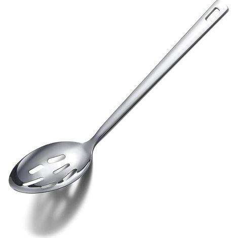 Küchenlöffel, Edelstahl-Schaumlöffel, Bratlöffel, Servierlöffel zum Kochen, antihaftbeschichtet und hitzebeständig, spülmaschinenfest (1/5)