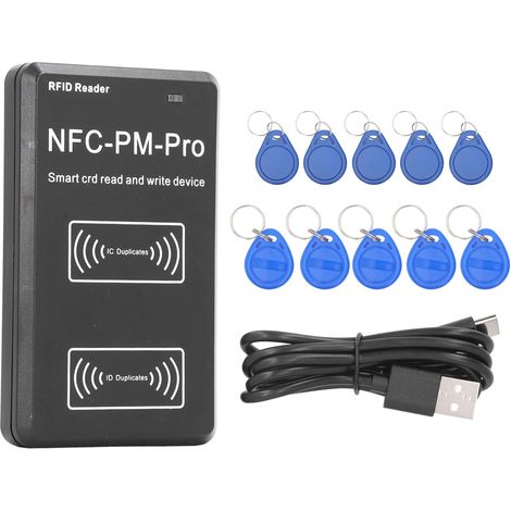 Copieur de carte NFC, lecteur IC, graveur de clé d'identification, 125KHz-13.56MHz avec 5 pièces T5577 UID (1/5)