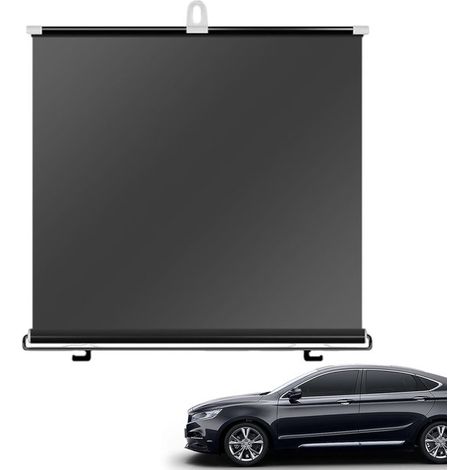 Parasol enrollable para coche (45x125 cm) – Semitransparente, retráctil y resistente, con ventosas para parabrisas y ventanas laterales. (1/5)