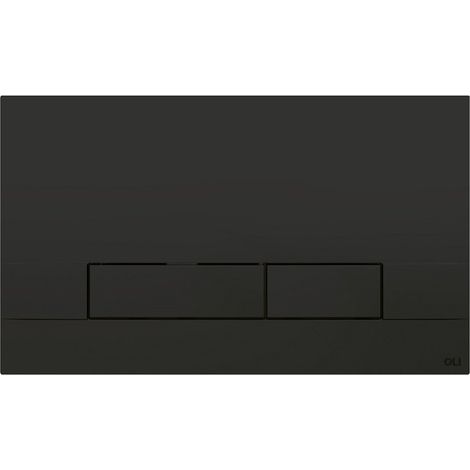 Placca doppio tasto Narrow Olipure Nera Soft Touch cassetta incasso Oli (1/3)