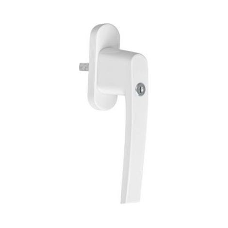 FPLUS manilla ventana con llave blanca mod.2550 , Manilla para ventanas con llave. Cuadradillo de 7 mm. Incluye dos llaves. Llaves iguales.